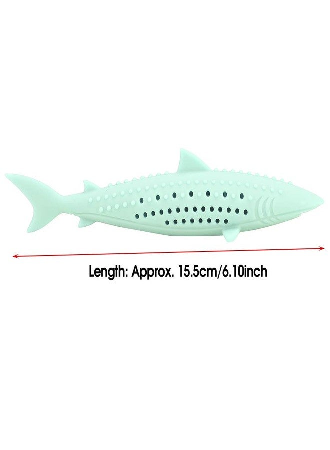VINGVO Cat Teeth Cleaning Toy, Cat Teething Toys Silicone Molar Stick Catnip Toys Cat Toothbrush Cat Fish Shape Toothbrush with Catnip Chew Bite Teeth Cleaning Toy for Cats Kitten Kitty - Image 3